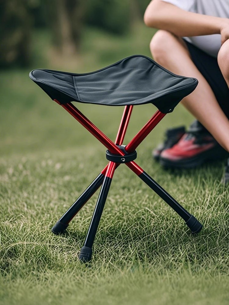 Утолщенный складной стул из алюминиевого сплава 7075 портативный треугольный стул для кемпинга