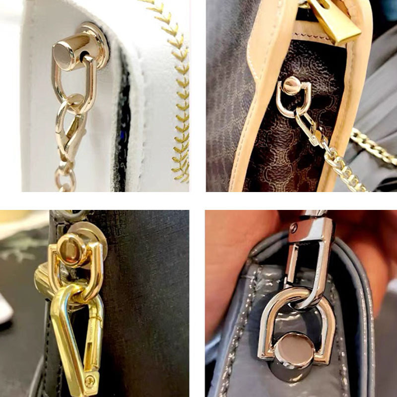 Factory wholesale bag accessories with ring Heshang head nipple nail diy luggage leather buckle with ring screw decorative nail