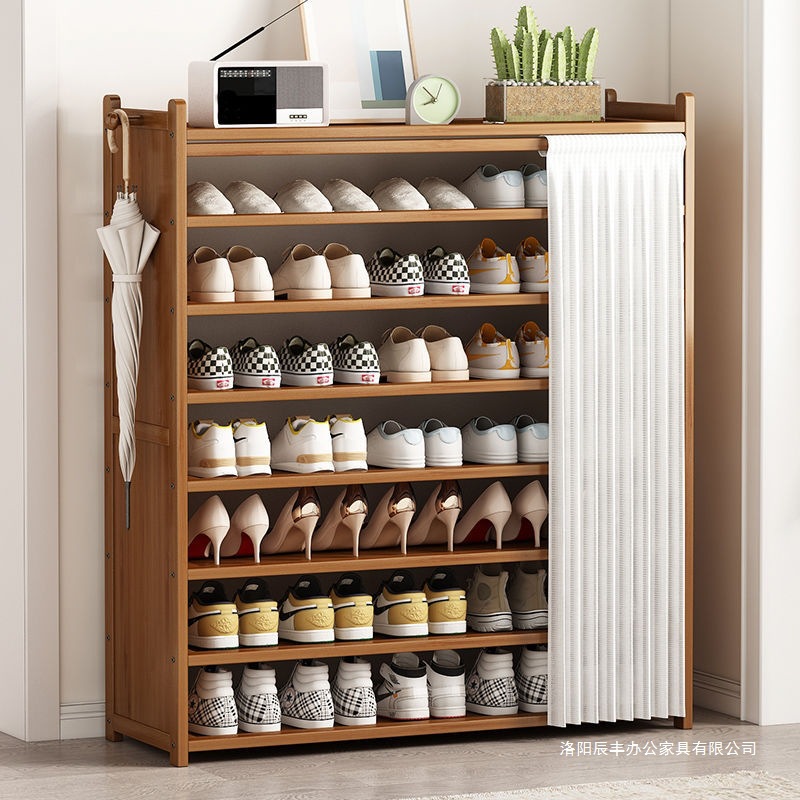 Простой шкаф для обуви, дверца, многоуровневый настенный шкаф для хранения в прихожей