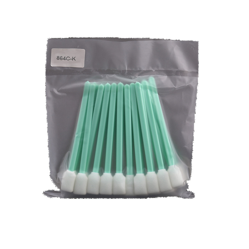 864C-K dust-free purification sponge cotton swab single-sided double-layer wiping stick inkjet printer wiping ink head cleaning