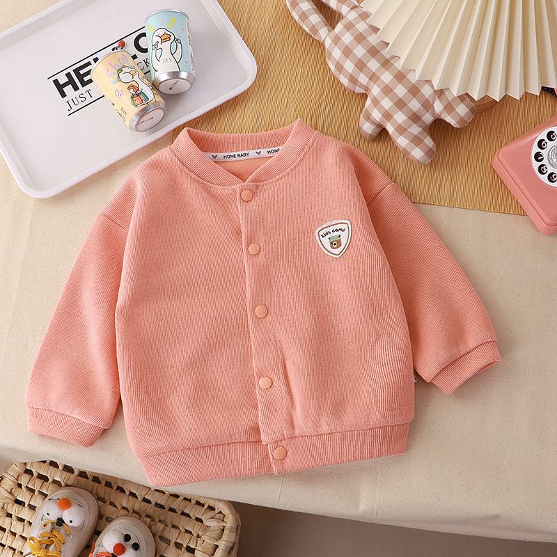 2025 New Spring and Autumn Knitted Coat Boys Cardigan Women's Treasure Knitted Shirt Casual Fashion Western Style Explosion Long Sleeve