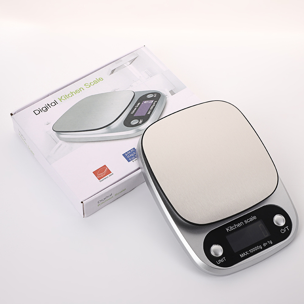Kitchen Digital Scale Household Weighing Food Stainless Steel Weighing Cake Baking Scale High-Precision Accurate Small Digital Scale