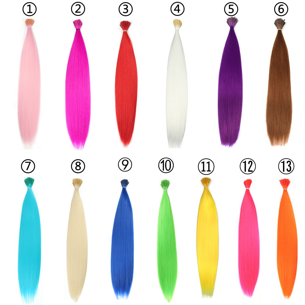 Исключительно для внешней торговли Европа и США цветные палочки волосы цветные пряди высокотемпературный шелк бесшовные невидимые палочки набор волос