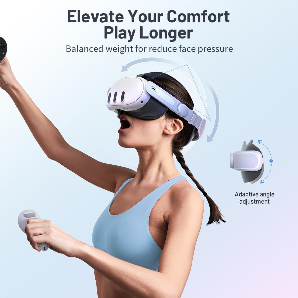 Meta quest 3/3S Elite Headband Comfortable Breathable Decompression Soft Simple Adjustable Elite