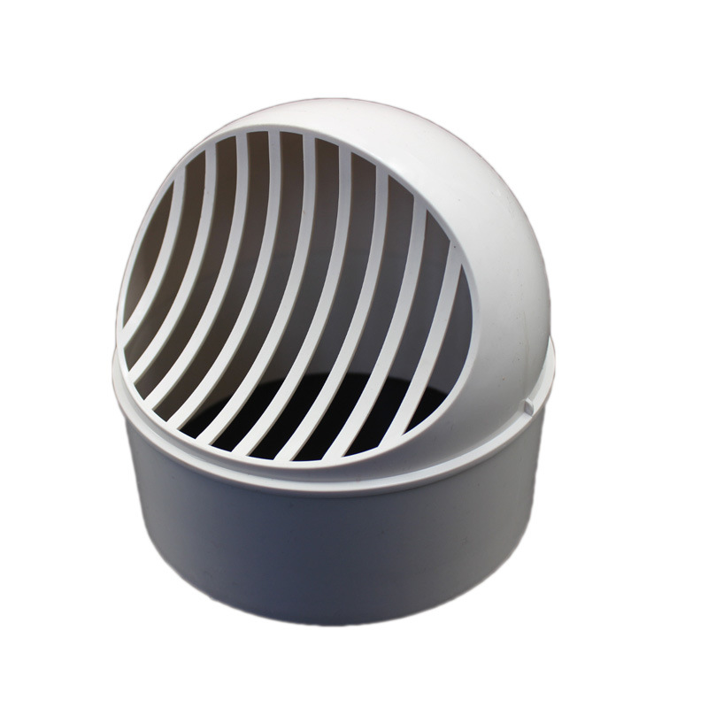 The new one-piece air hood can be installed through the wall round indoor 110 160 180 fume exhaust port net cover