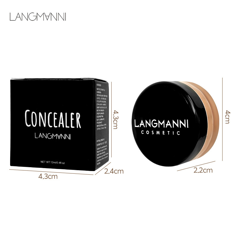 Langmanni Concealer Concealer Repair Moisturizing Brightening Skin Long-Lasting Non-Removing Makeup Liquid Foundation Cross-Border
