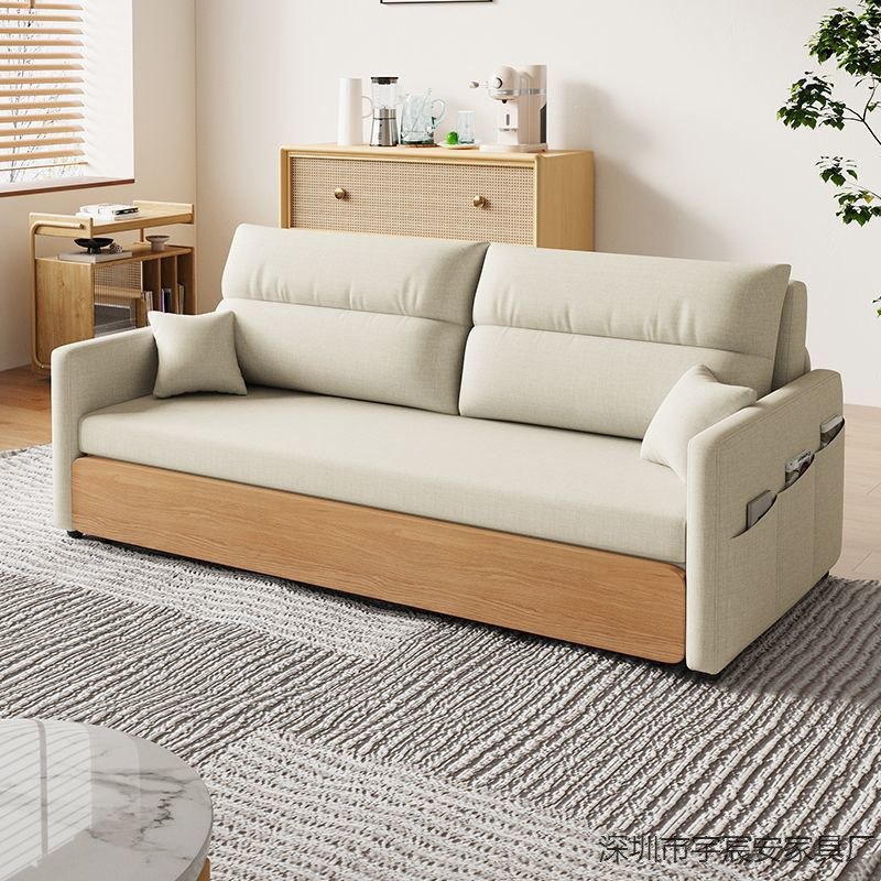 Диван-кровать Двухцелевой Раскладная кровать Сидячий и спящий Многофункциональный выдвижной интернет-знаменитости Одноместный Двойной Гостиная Маленькая квартира диван