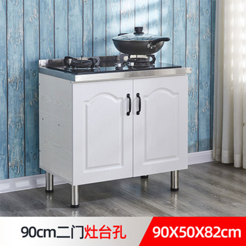 # N5 Simple Stainless Steel Cabinet Kitchen Cabinet Stove Cabinet Integrated Rental Kitchen Cabinet Home Storage Cabinet