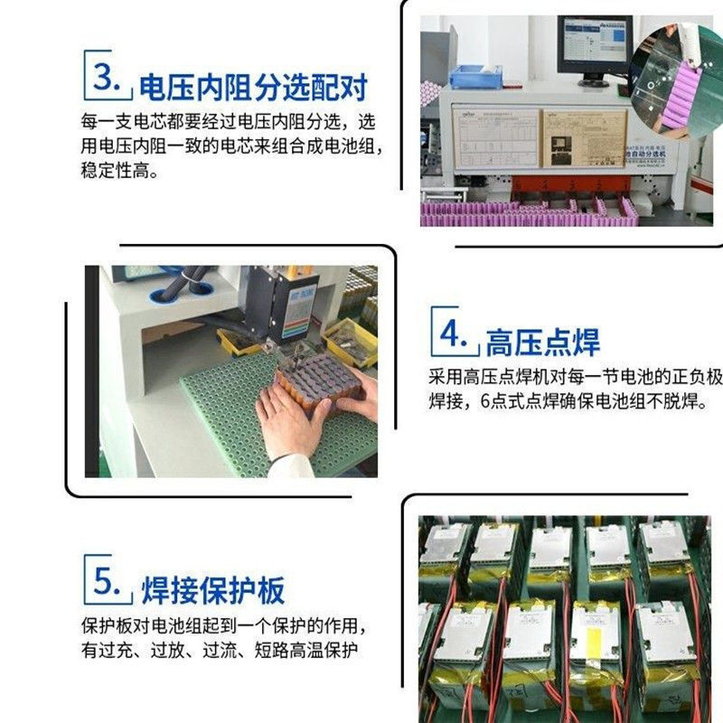 Electric Vehicle Lithium Battery 24V 36V 48V Bag-Type Lithium Battery Takeaway Car Driving 20A Power Lithium Battery