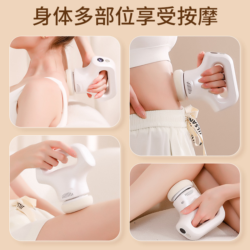 Cross-Border Fat Pushing Machine Body Beauty Instrument Portable Rotating Vibration Massage Shaping Fat Pushing Slimming Body Shaping Massager