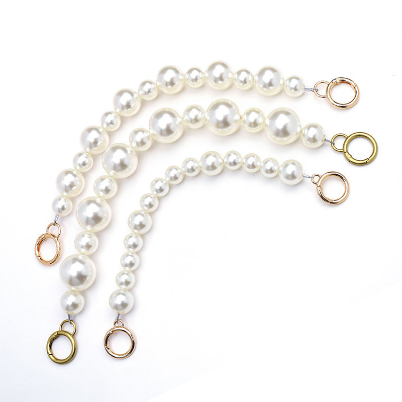 in stock Woven Pearl Bag with Handheld Pearl Bag Chain Crosbody Water Cup Toy Mobile Phone Chain DIY Pearl Chain