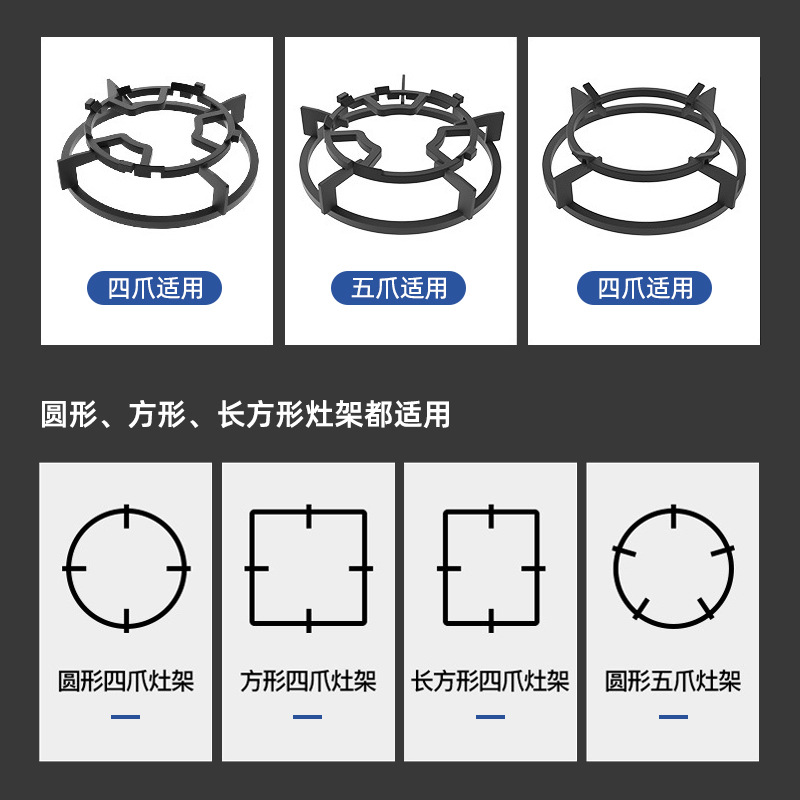 Gas Stove Bracket Anti-fall Stove Rack Gas Stove Rack Pot Holder Stove Rack Small Pot Milk Pot Casserole Non-slip Rack