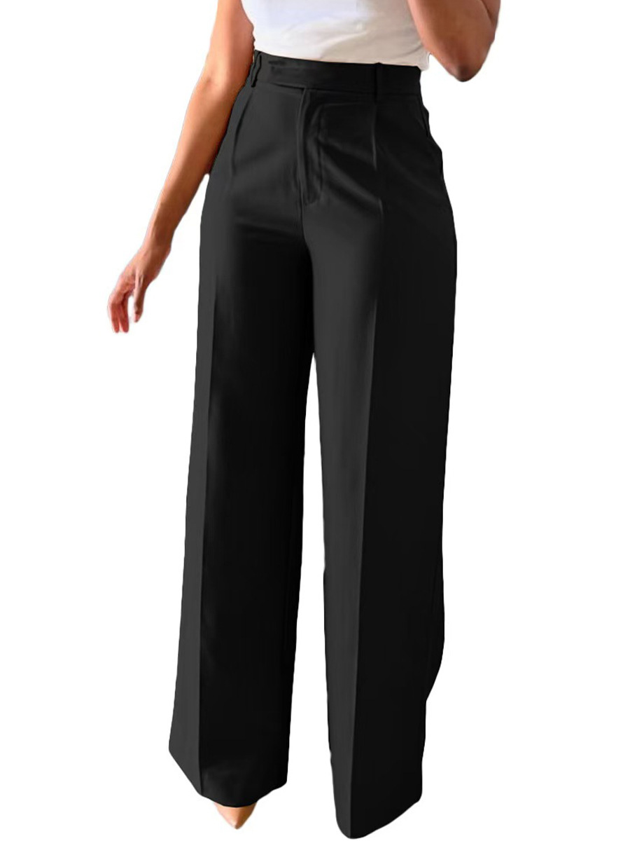European and American Amazon Cross-Border New Commuter High-Waisted Straight-Leg Pants Formal Pants Casual Suit Long Pants for Women