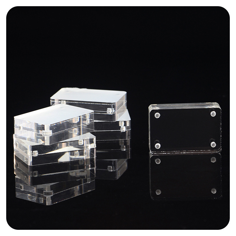 Acrylic flowing hemp brick student ID photo magnetic acrylic film quicksand photo frame small ornaments goo card brick