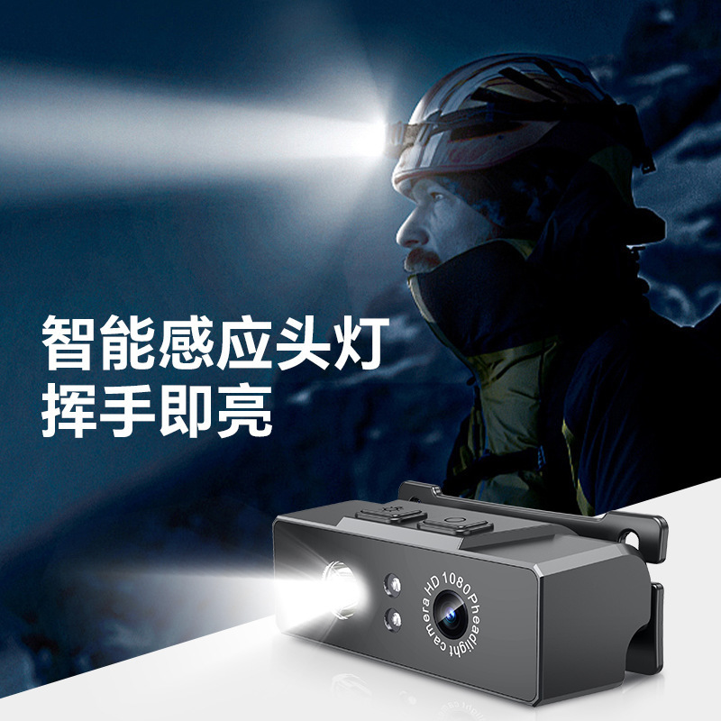 Cross-border Headlight Camera Head Head Recorder Motion Lighting Digital Camera HD HD Strong Light Camera