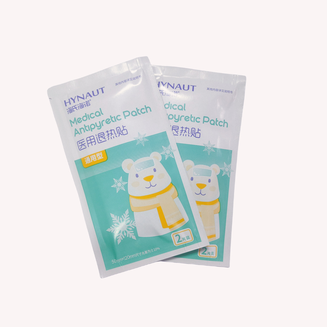 Hay's Hainuo 4 tablets of medical antipyretic paste for adults, young children, common cold, fever, physical cooling and antipyretic paste