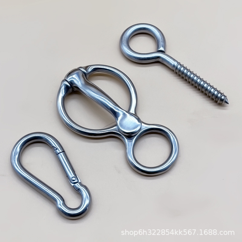 Wholesale stainless steel harness equestrian supplies bolt horse buckle rope buckle three-piece set bolt rope buckle tension buckle horse rope buckle