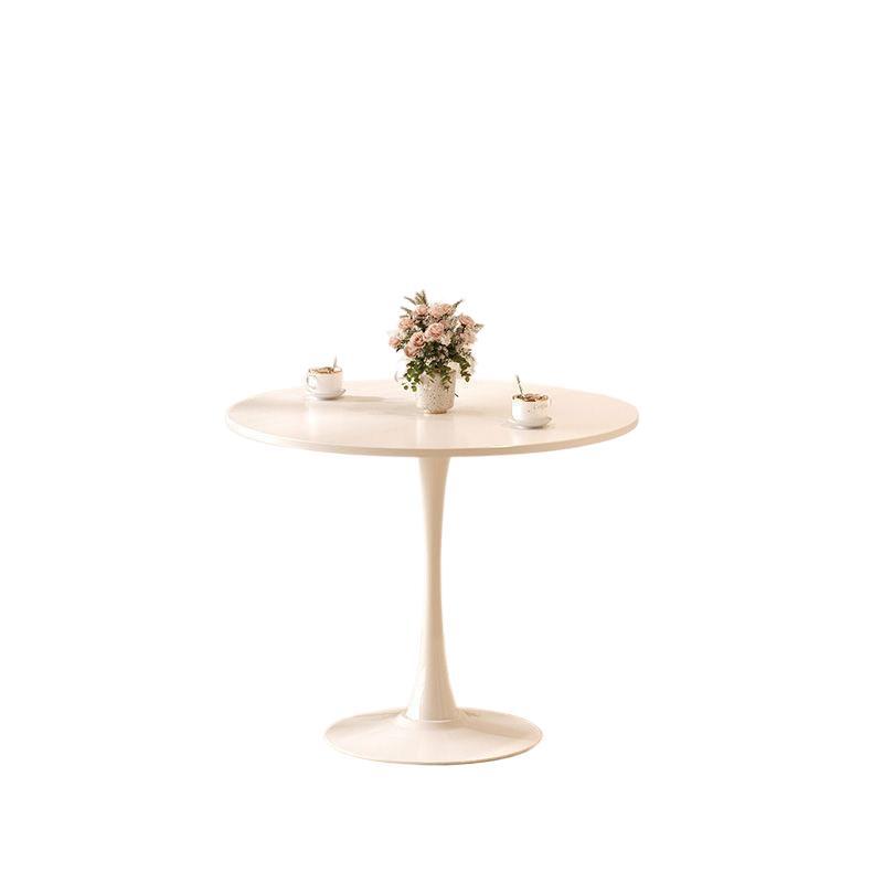 Internet Celebrity White Nordic Style Ins Small Round Negotiation Table Milk Tea Coffee Shop Table and Chair Combination Tulip Dining Table