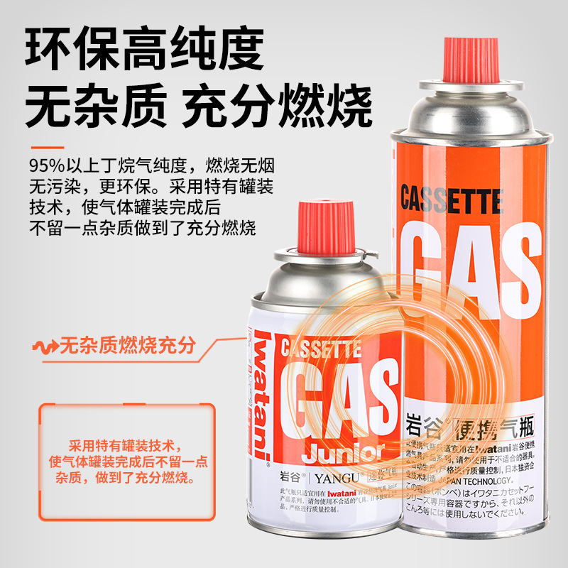 Rock Valley Card Gas Tank Outdoor Portable Stove 250g Card Stove Gas Tank Camping Gas Stove Butane Gas Cylinder