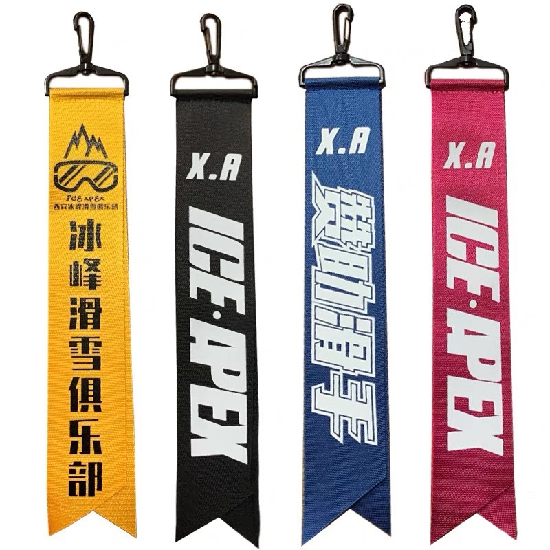 Factory Direct Ski ribbon snow club pendant ski team clothes Net Red personality ribbon double board riding