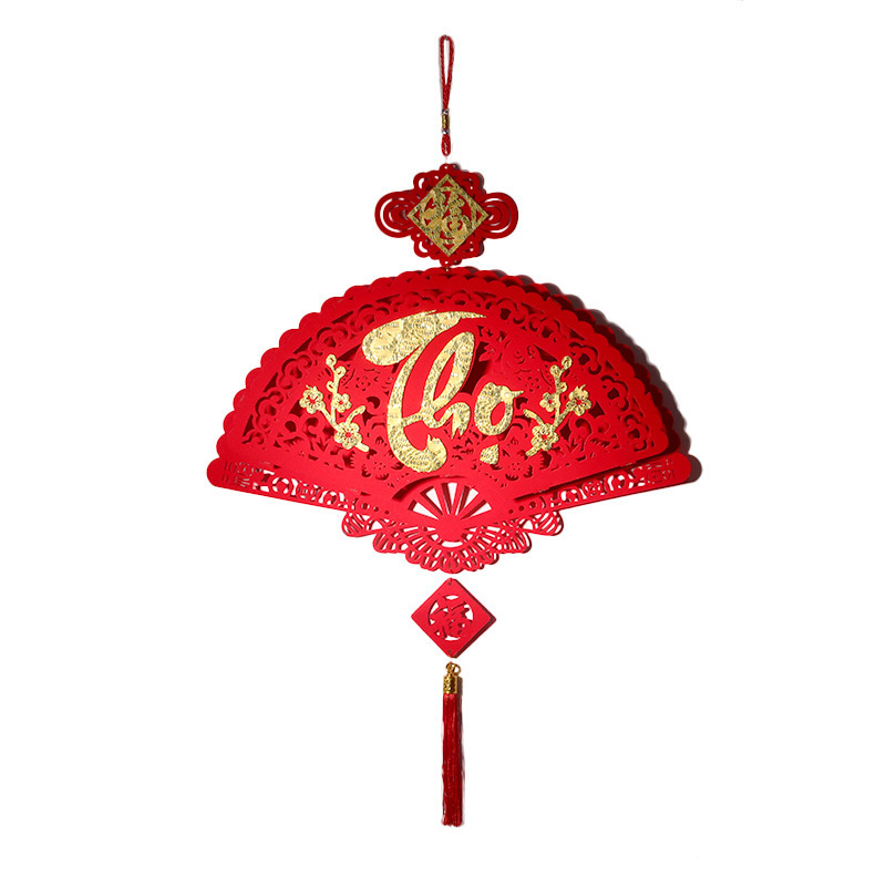 2026 Non-Woven Fabric Vietnamese Text Spring Festival New Year Hanging Decorations in Stock Hot-Selling Wholesale Foreign Trade Non-Woven Fabric