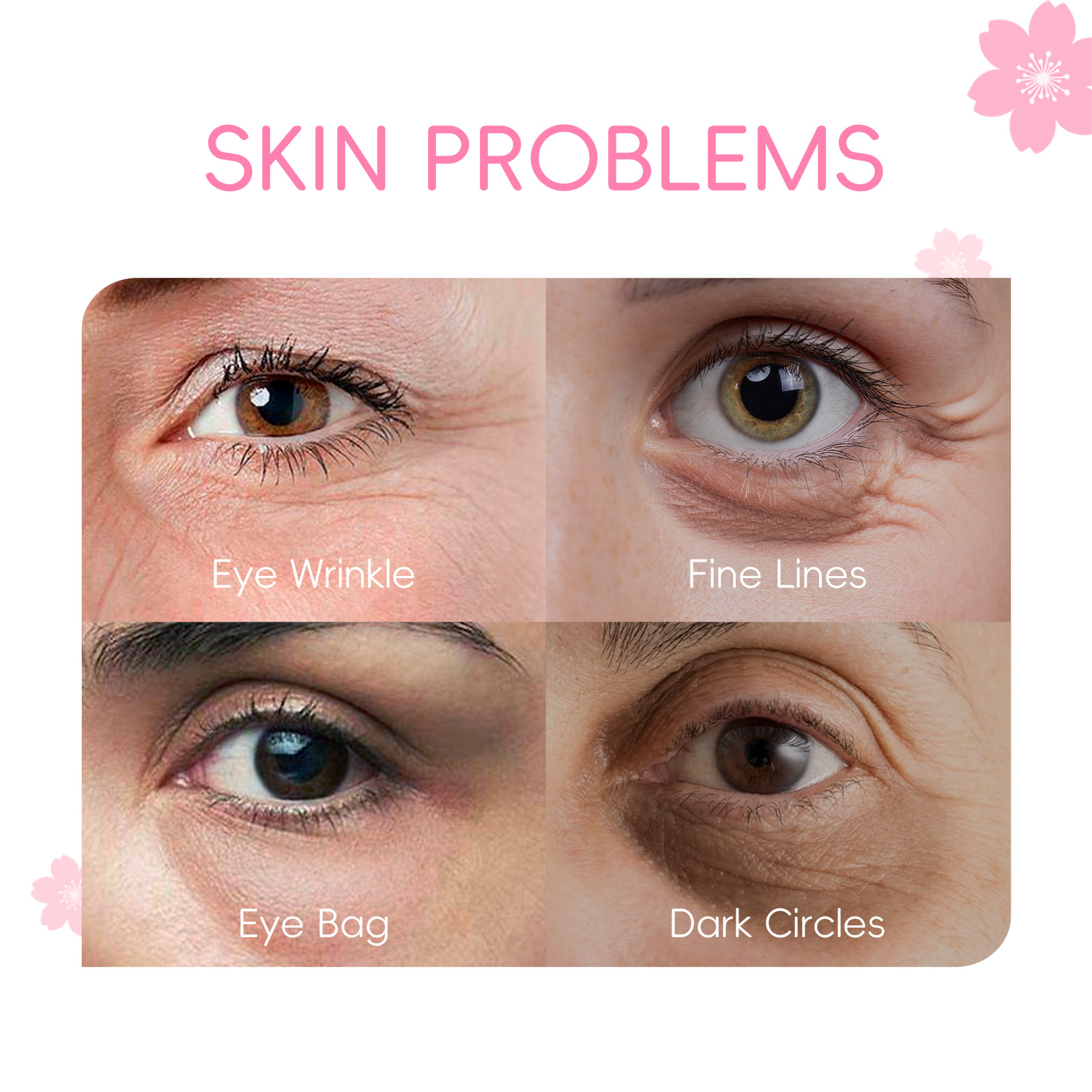 Manufacturer's Supply Cross-Border Fenyi Sakura Eye Essence 15ml Hydrating, Moisturizing, Caring for the Skin Around the Eyes and Moisturizing