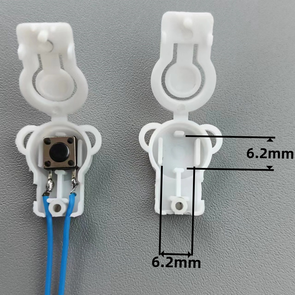 6*6mm Tactile Switch Button Shell Plastic Button Cap Toy with Wire Set Electric Toy Components