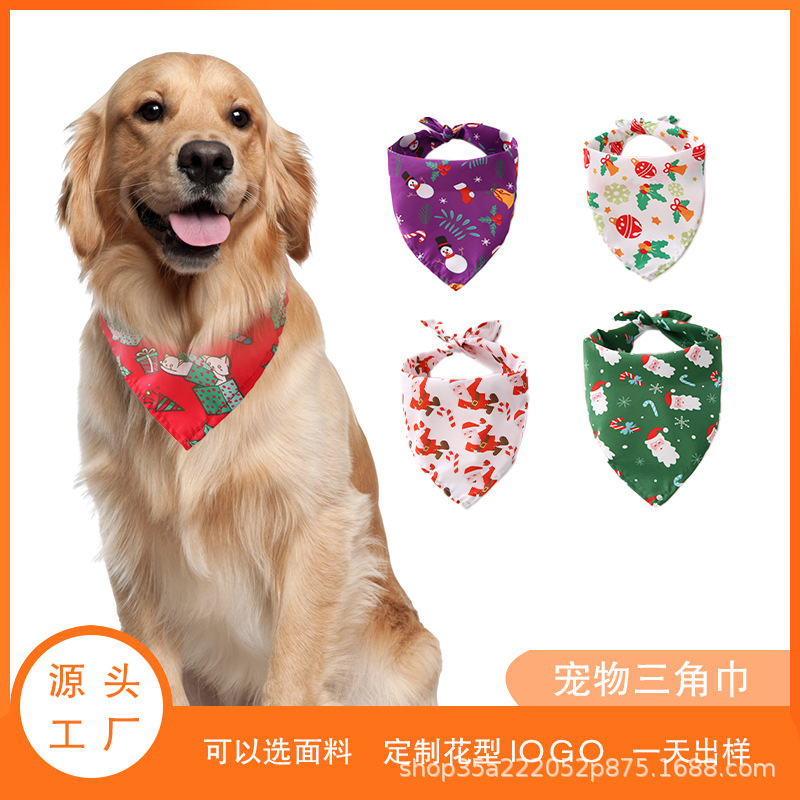 Маленькие, средние и большие собаки, кошки, треугольная скользкая салфетка, праздничные аксессуары для домашних животных