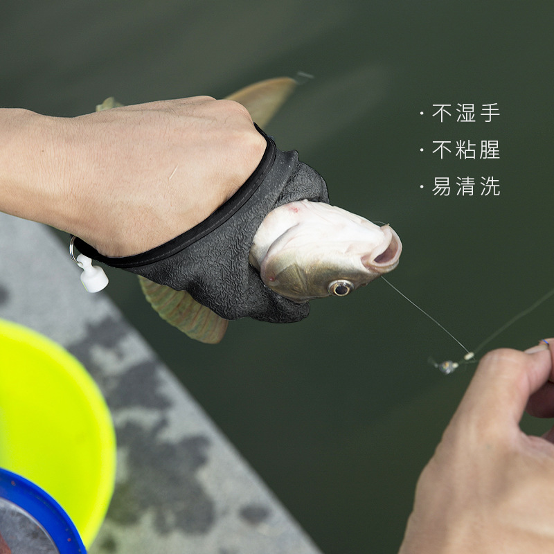 Small Phoenix fairy control fish catching gloves anti-cutting gloves anti-piercing waterproof anti-slip fishing gloves for Luya fishing
