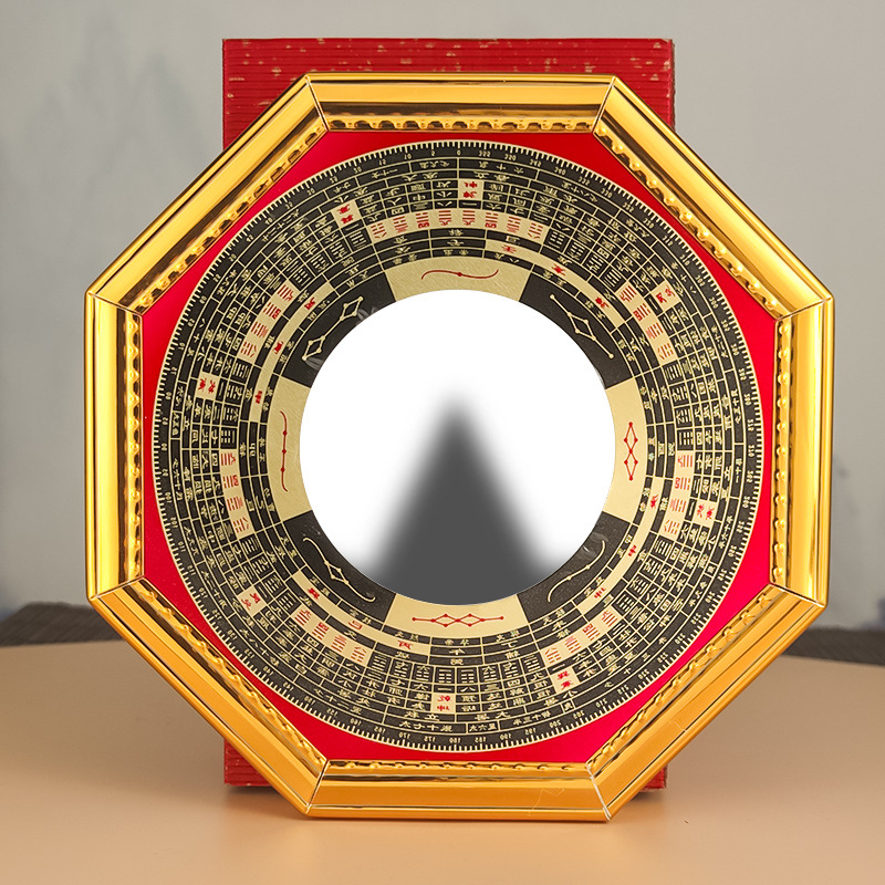 [Factory Spot] Bagua Mirror Convex Mirror Concave Mirror Tai Chi Nine Palace Door Window Door Pendant Support for Daifa
