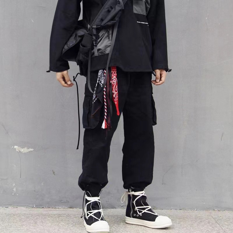 Hiphop Hip-Hop Pants Scarf Cashew Flower Square Scarf Street Men's and Women's Pants Chain Scarf National Fashion Scarf Belt Hanging Pants Hanging Decoration