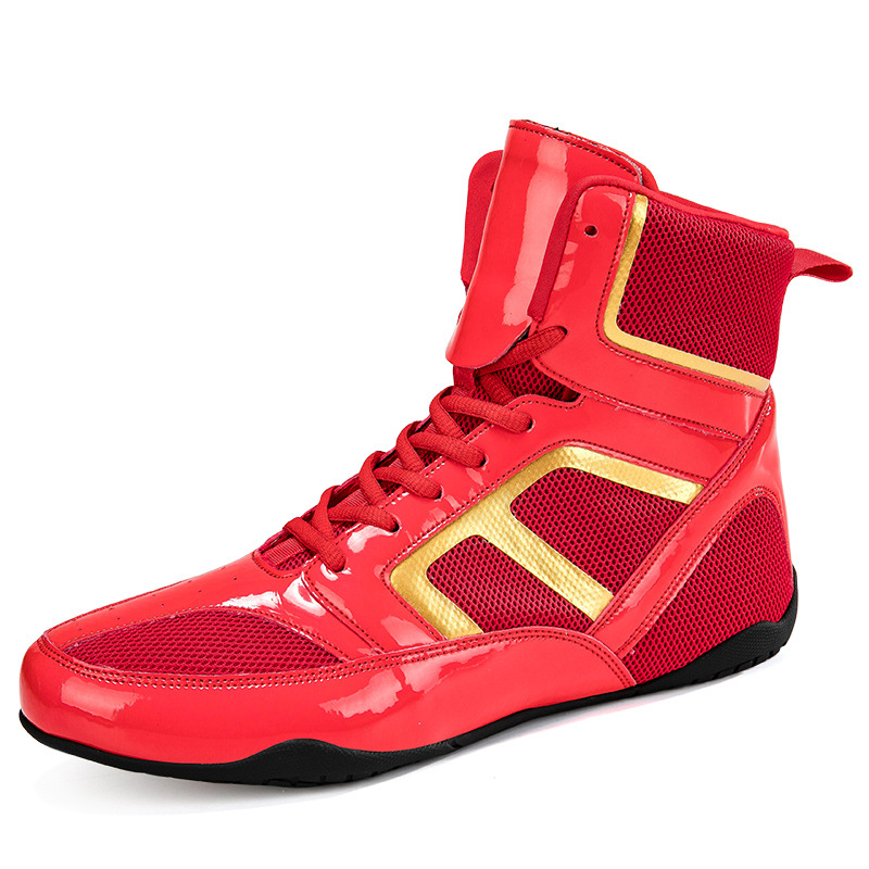 Wrestling Shoes Men's Indoor Fitness Training Shoes Professional Grade Professional Fighting Match Special Shoes Fighting Sanda Boxing Shoes