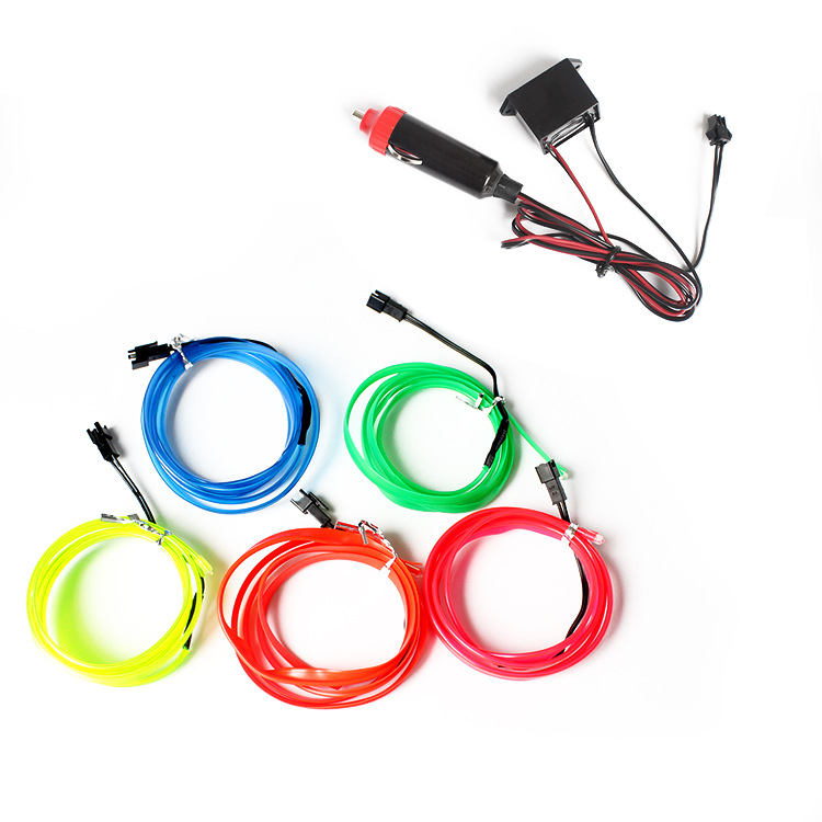 El Cold Light Strip Edge Luminous Strip 1- 5m Strip Atmosphere Light Led Flat Strip Car Atmosphere Colored Light El Cold Light Strip