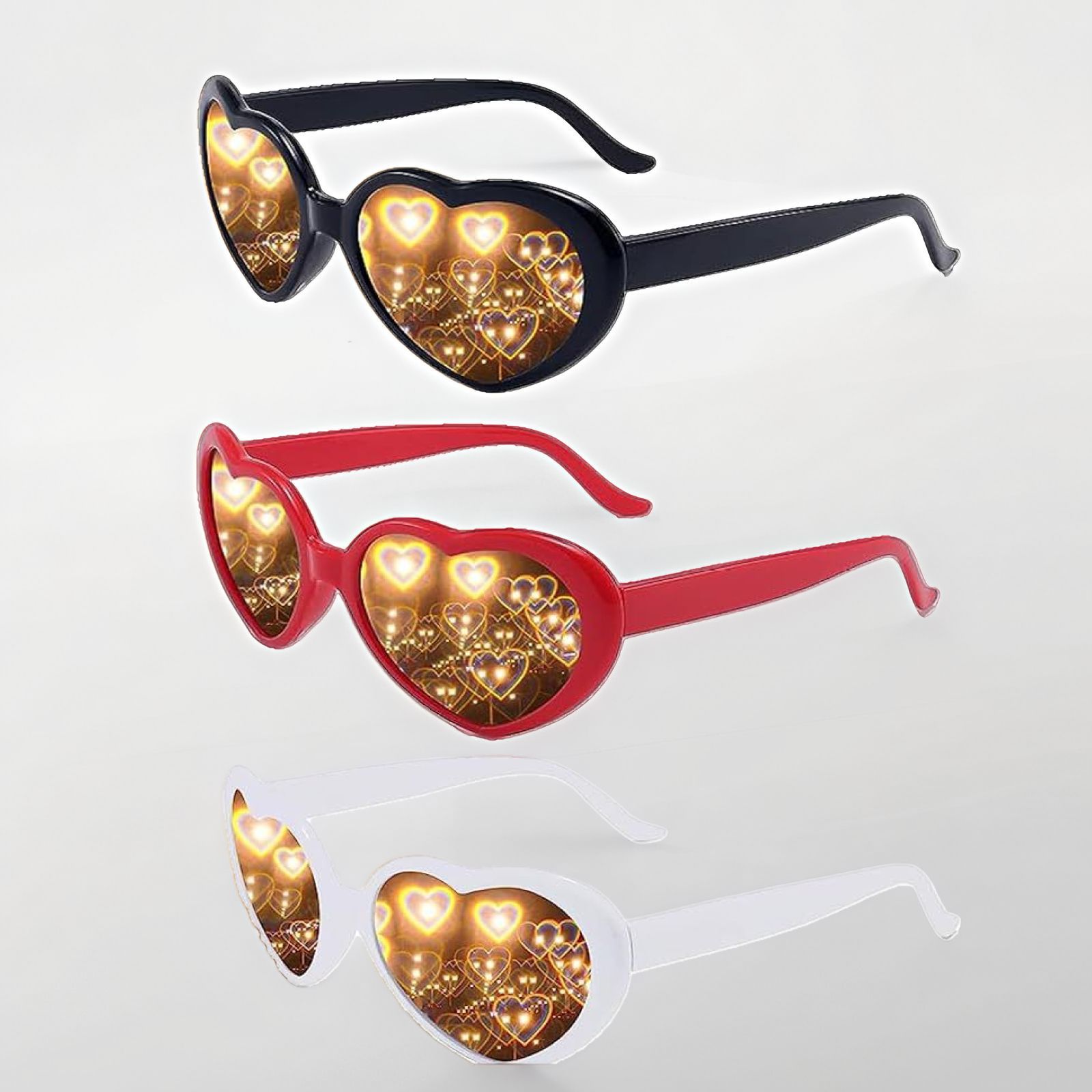 Christmas Snowman Snowflake Santa Claus Christmas Tree Bell Laser Derived Glasses Fireworks Three-Dimensional 3D Glasses