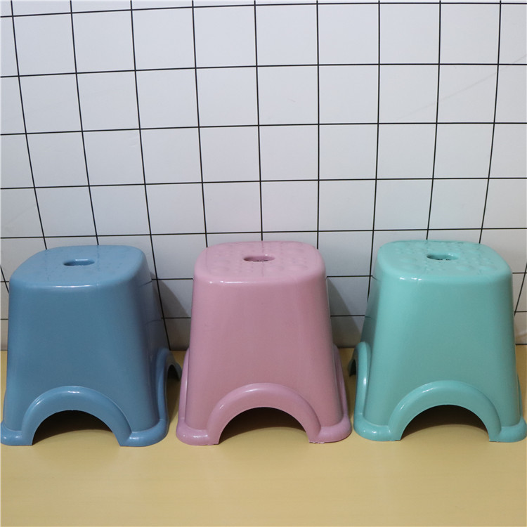 in stock Wholesale Thickened Plastic Massage Stool Household Shoe Changing Stool Low Stool Plastic Bathroom Stool Printable LOGO