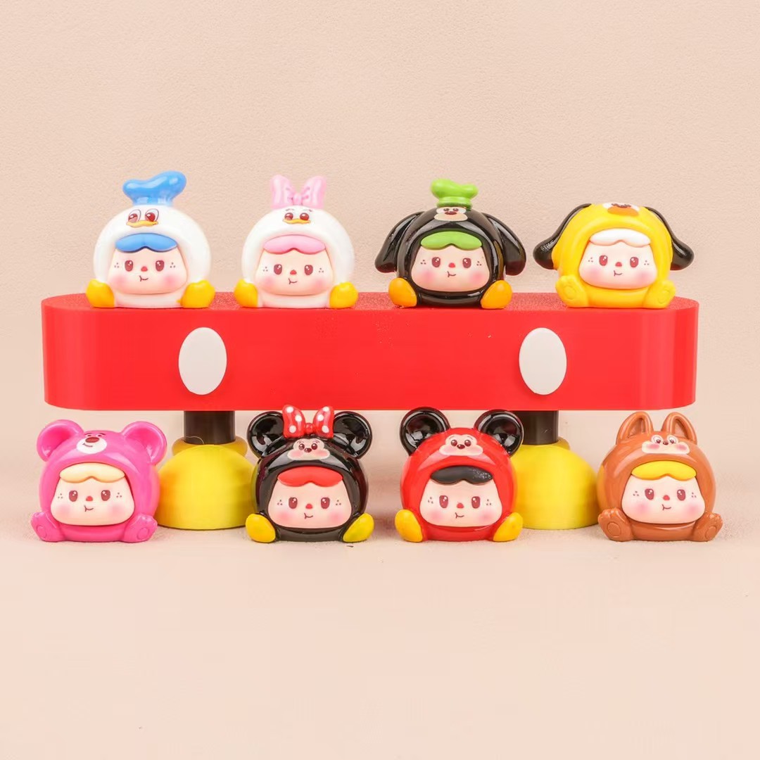 New Solid Color Dsn Cute Resin Figurines Trendy Creative Cute Cartoon Accessories Wholesale for Live Streaming