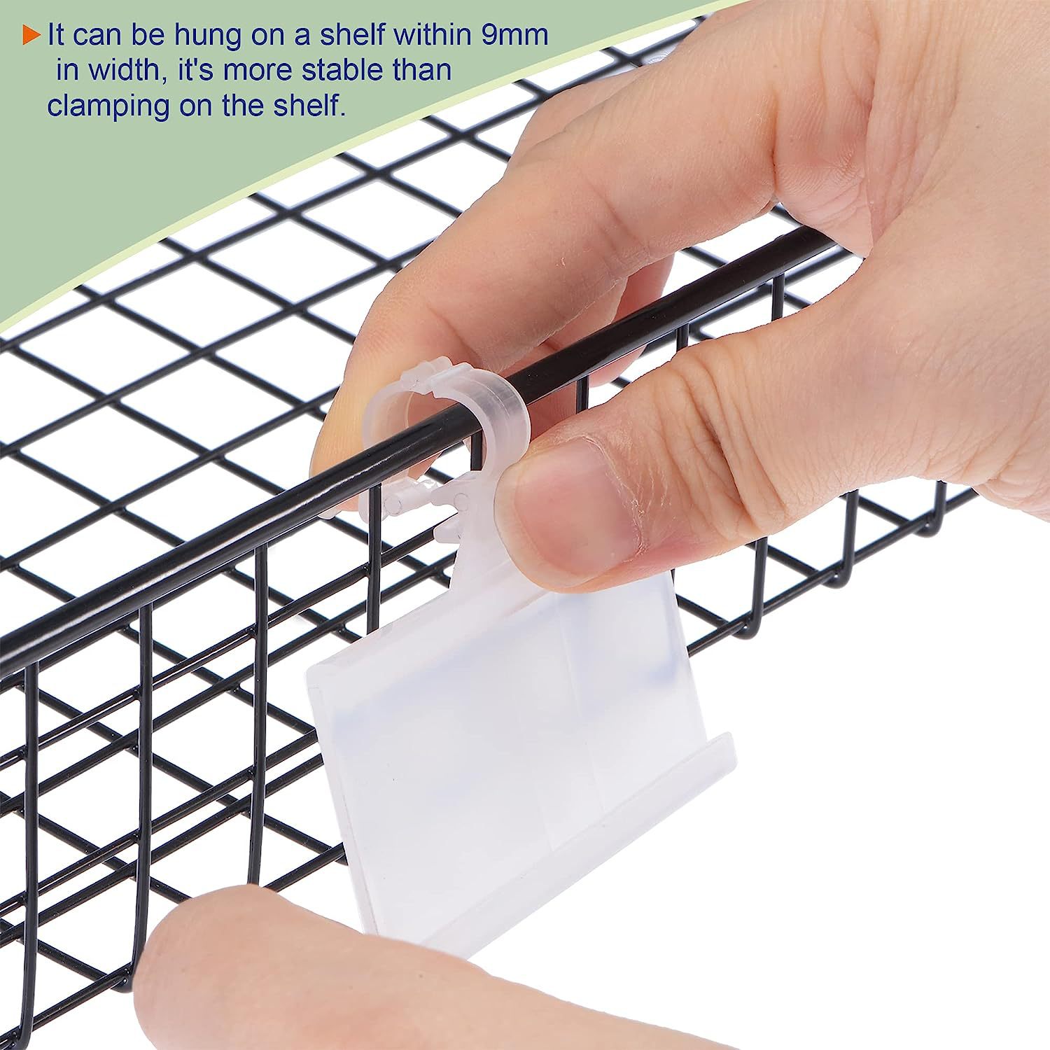 Ready-Made Reusable Plastic Wire Frame Label Clip Retail Shopping Mall Supermarket Price Card Press Lock Price Tag