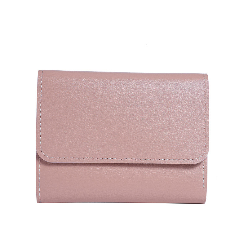 Simple Short Women's Wallet Student's Ticket Clip Multi-function Card Bag Change 30% Fold Ultra-thin Gone Wallet
