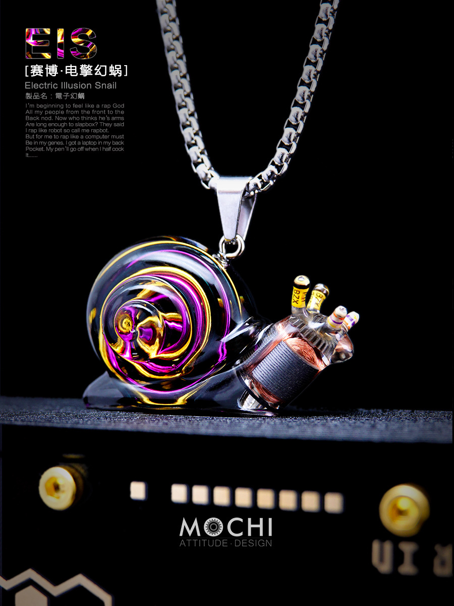 Стильное ожерелье с подвесом в стиле киберпанк, высококачественный брелок, цепочка для ключей