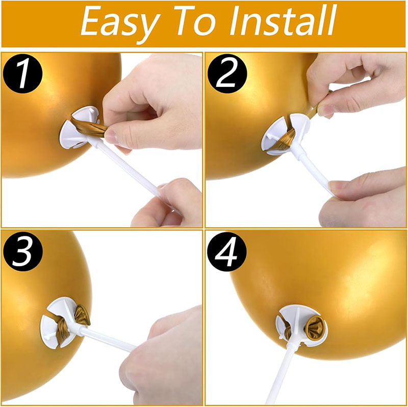 Factory wholesale bold 32cm 40cm pure transparent white balloon pole balloon fixed hand drag pole