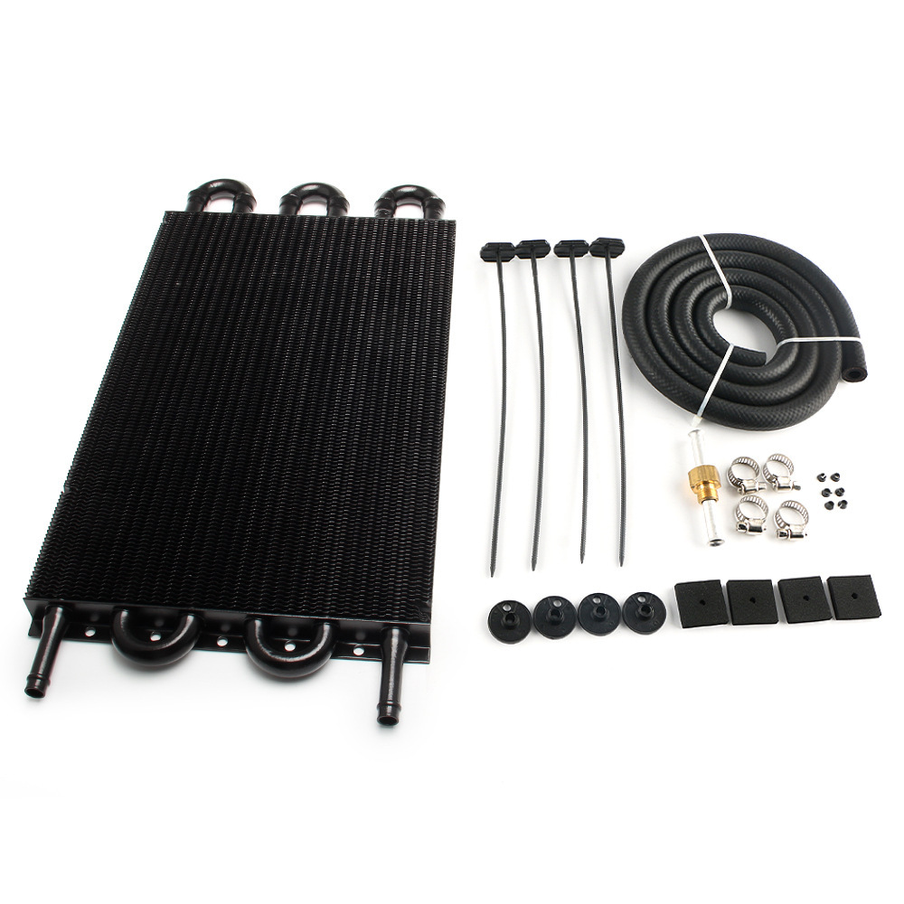 Automobile modified oil cooler air conditioning pipe belt condenser row tube condenser 2 rows 4 rows 6 rows 8 rows 10 rows