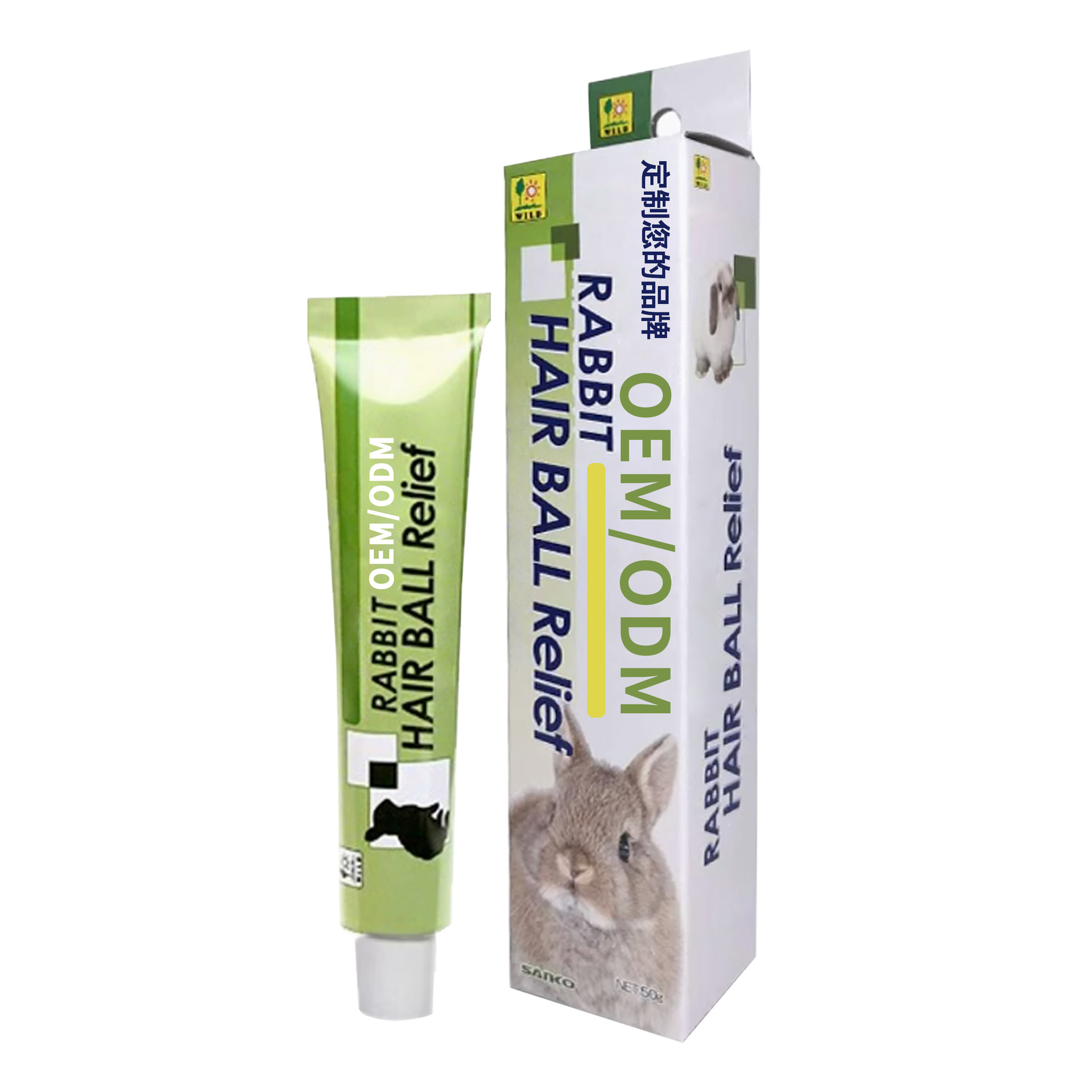 Oem Processing of Hair Removal Cream for Small Pets, Rabbit, Hamster, Chinchilla, Warthog, Hair Ball Hair Removal Cream, Pet Nutritional Supplement