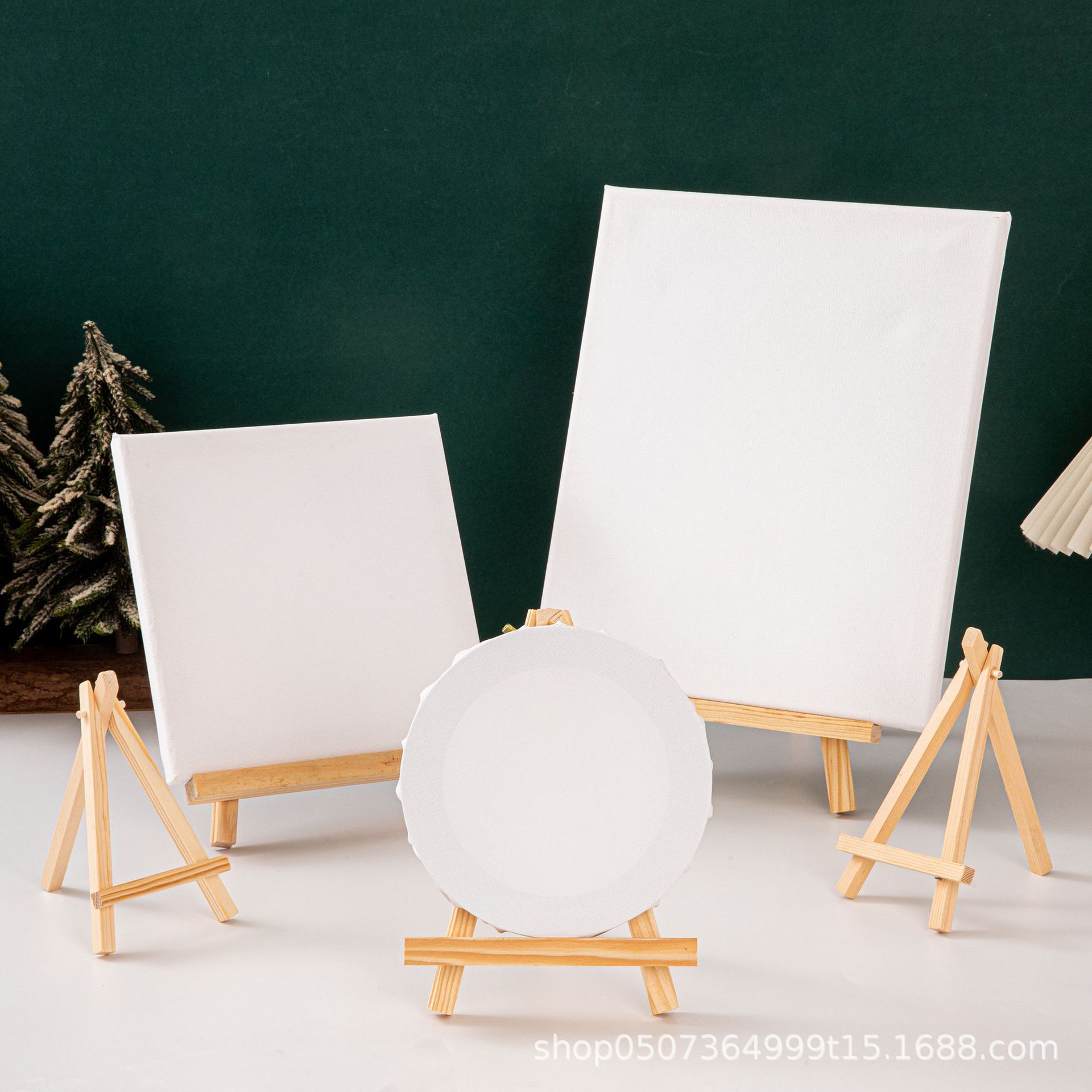 Various styles wholesale wooden mini small easel triangle bracket new photo frame triangle bracket desktop easel