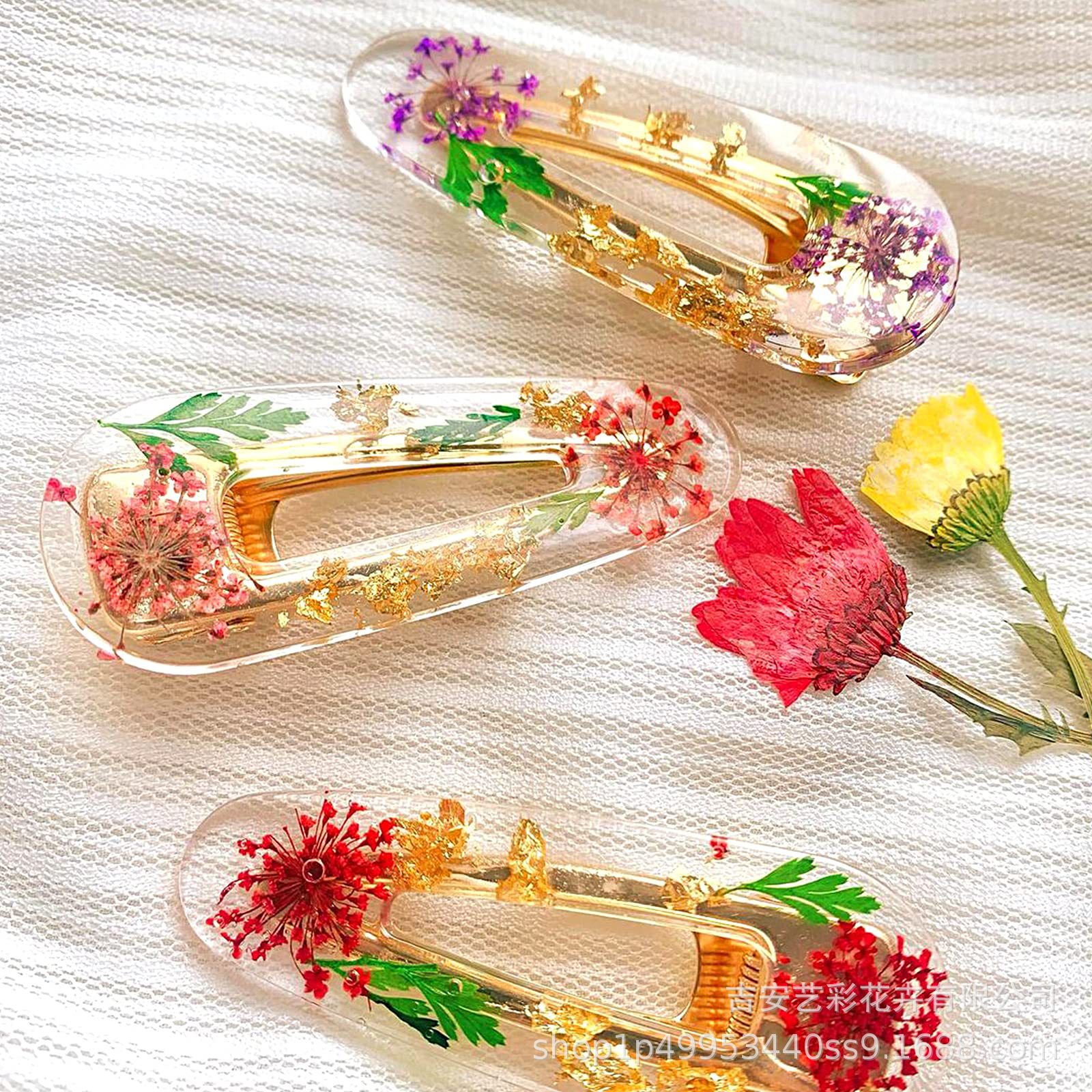 Snow Beads Lace Flower Dried Flower Wholesale Embossing Material diy Real Dried Flower Face Flower Family Manicure Glue Material