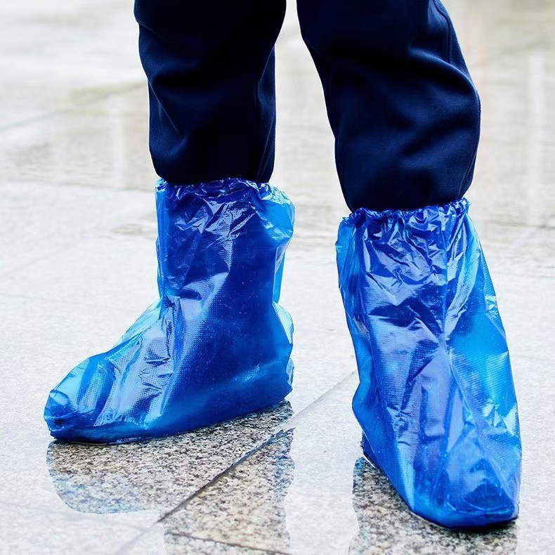 Disposable Long Thickened Non-slip Rain Shoe Cover Special Boot Cover for Farm Middle Tube Waterproof Foot Cover New Rain Shoe Cover