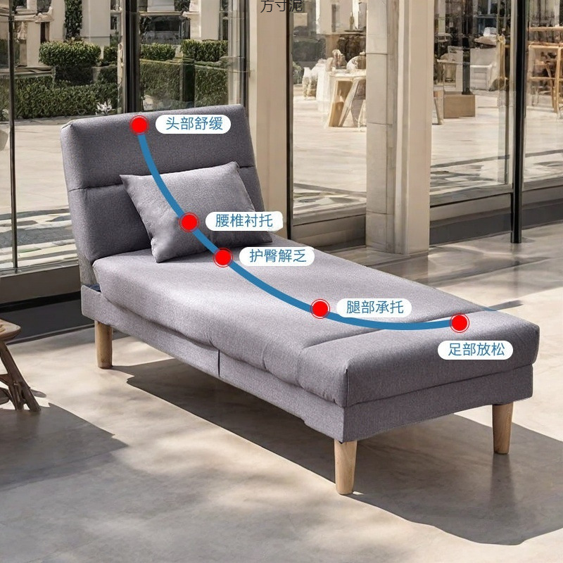 Chaise Lounge Separate Recliner Bedroom Living Room Chaise Lounge Folding Widening Splicing Bed Small Apartment Bedside Chaise Lounge Factory