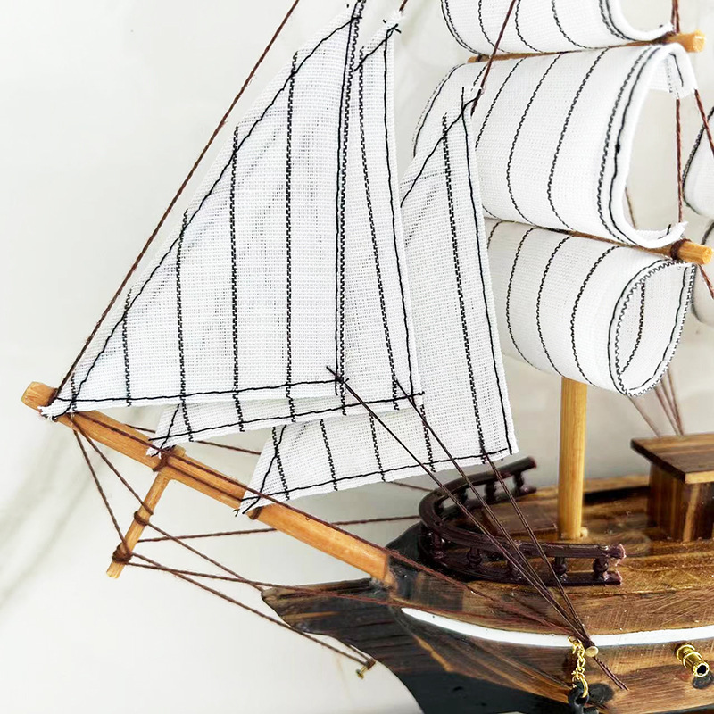 Sailing Sailing Model Ornaments Fire Boat Pure Handmade Simulation Craft Boat Home Decorations Holiday Gifts