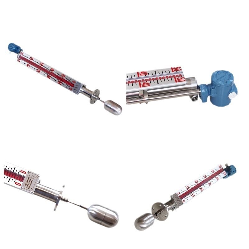 High Temperature Magnetic Float Level Gauge 304 Stainless Steel Corrosion-Resistant Pp Level Gauge Boiler Water Level Gauge Remote Magnetic Float