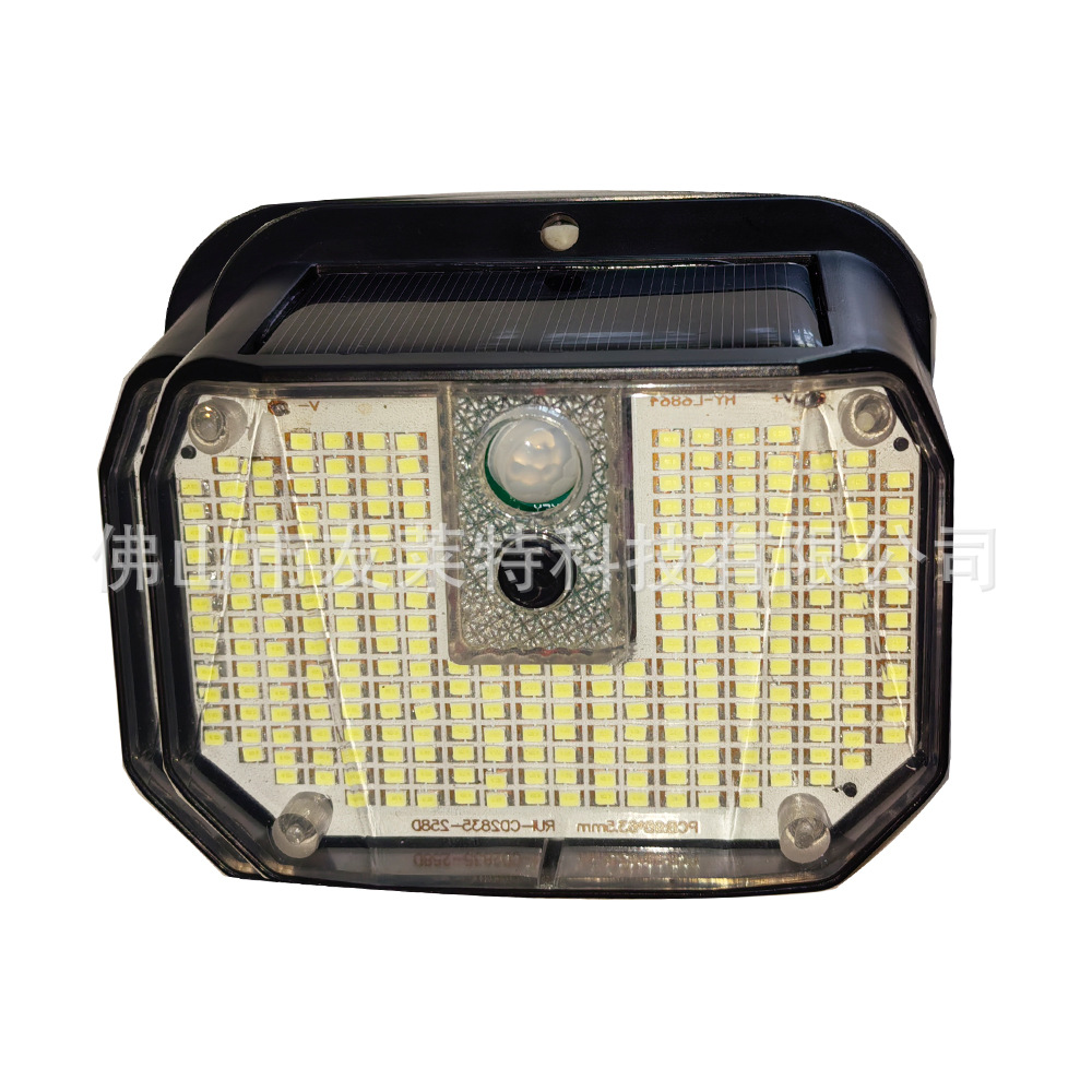 Private Model New Three-Speed Dimming 360 ° Fully Luminous Solar Led Wall Lamp Corridor Lamp Cross-Border Supply