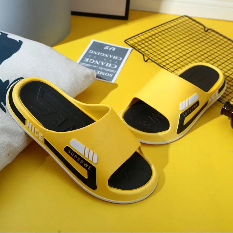 2024 men's summer wear non-slip wear-resistant casual couple sandals student fashion trend flip flops wholesale
